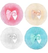 4PCS Dusting Powder Puff,Body Powder Puffs,Large Fluffy Powder Puff,Soft Washable Reusable Velour...