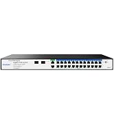Poe Switch, 24 Port Gigabit PoE Switch, (24 Port gigabit Switch + 2 gigabit uplink+ 2 SFP Slot) C...
