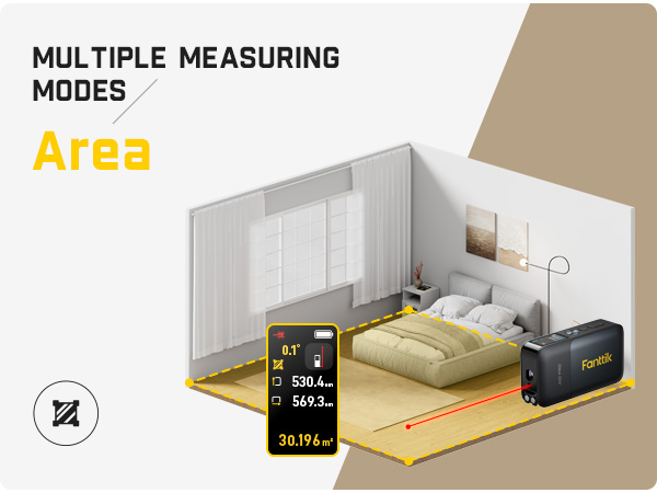 Fanttik A10 Pro 2-in-1 Digital Laser Tape Measure with HD lPS color Display