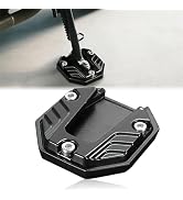 KoiLuvGo Motorcycle Kickstand Pad Plate Support Accessory, Aluminum Alloy Parking Stand Support P...
