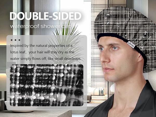 shower cap reusable waterproof