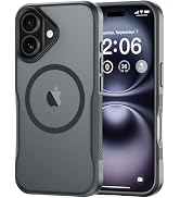 Diverbox for iPhone 16 Case,Compatible with MagSafe,Translucent Matte Shockproof Anti-Slip Anti-F...