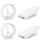 2 Pack Flat USB C Wall Charger,50W 2-Port Slim USB C Fast Charger Block,Foldable & Low Profile Ty...