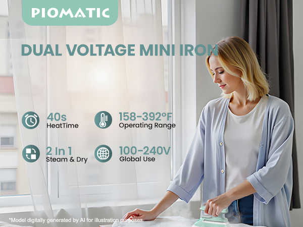 dual voltage mini iron