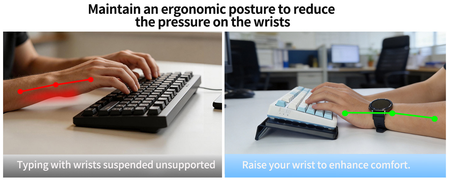 Ergonomic Typing for Office Desk