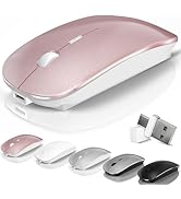 Bluetooth Wireless Mouse for MacBook Air Mac Pro Laptop PC Pad Optical Rechargeable Silent Mouse ...