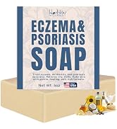Eczema Soap Bar for Face and Body – All Natural Dermatitis, Psoriasis Treatment for Dry Itchy Sen...