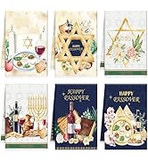 InIsaJace Happy Passover Kitchen Towels, Star of David Dish Towels Gifts for Cooking Cleaning Set...