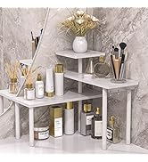 Bathroom Organizer Countertop Corner Shelf, 3 Tier Shelf Moveable Shelf Organizer for Make Up, Dr...