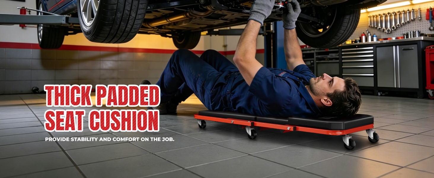 2 IN 1 Rolling Folding Car Creeper