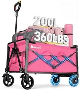 Gonex Electric Wagon Cart with Smart Handlebar 360lbs Heavy Duty Motorized Utility Wagon for Camp...