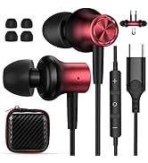 USB C Earbuds for iPhone 17 Pro Max Air 16 16e 15 Type C Earphone for iPad A16 10 Magnetic Wired ...