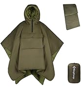 KingCamp Camping Wearable Hoodie Blanket Poncho Ultralight Sleeping Bag Adult, Outdoor Stadium Wa...