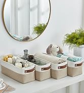 small basket storage bin baskets gift organizer for closet clothes long narrow shallow