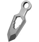 WARHERO Titanium EDC Pry Bar Multitool, Mini Keychain Prybar Tool with Box Opener, Small Pocket C...