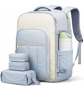 Taygeer Quilted 40L Travel Backpack with Connected Compartments, Underseat Puffer Luggage Backpac...