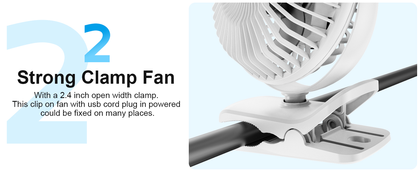 strong clamp fan