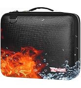 Zynqur Fireproof & Waterproof Document Box Fits for 15.6 Laptop- Briefcases for Men with 13-Pocke...