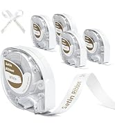 Phomemo White Ribbon for Gift Wrapping Compatible with DYMO Letratag Refills LT-100H LT-100T 200B...