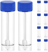Angoily 25-30ml Stool Sample Container, 10 PCS 1 Oz Plastic Stool Cups with Spoon Lid, Vet Urine ...