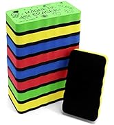 IHPUKIDI Dry Erase Eraser, Magnetic Whiteboard Eraser 8 Pack White Board Erasers, Dry Eraser for ...