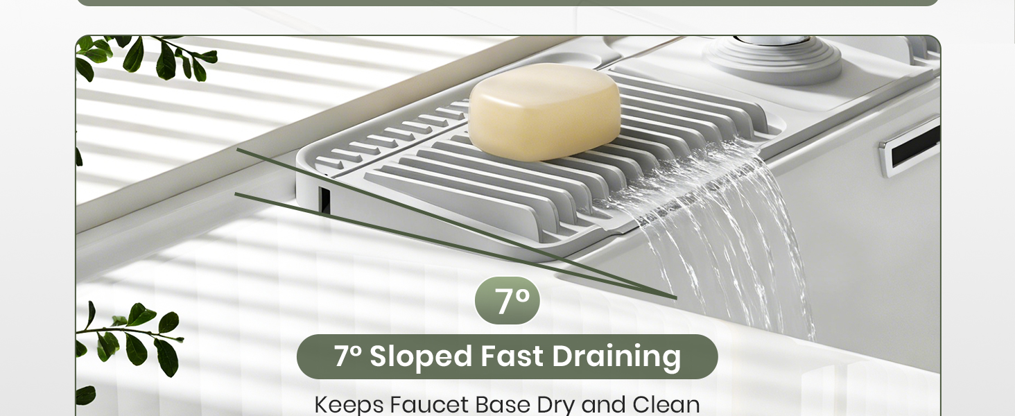 kitchen sink faucet mat