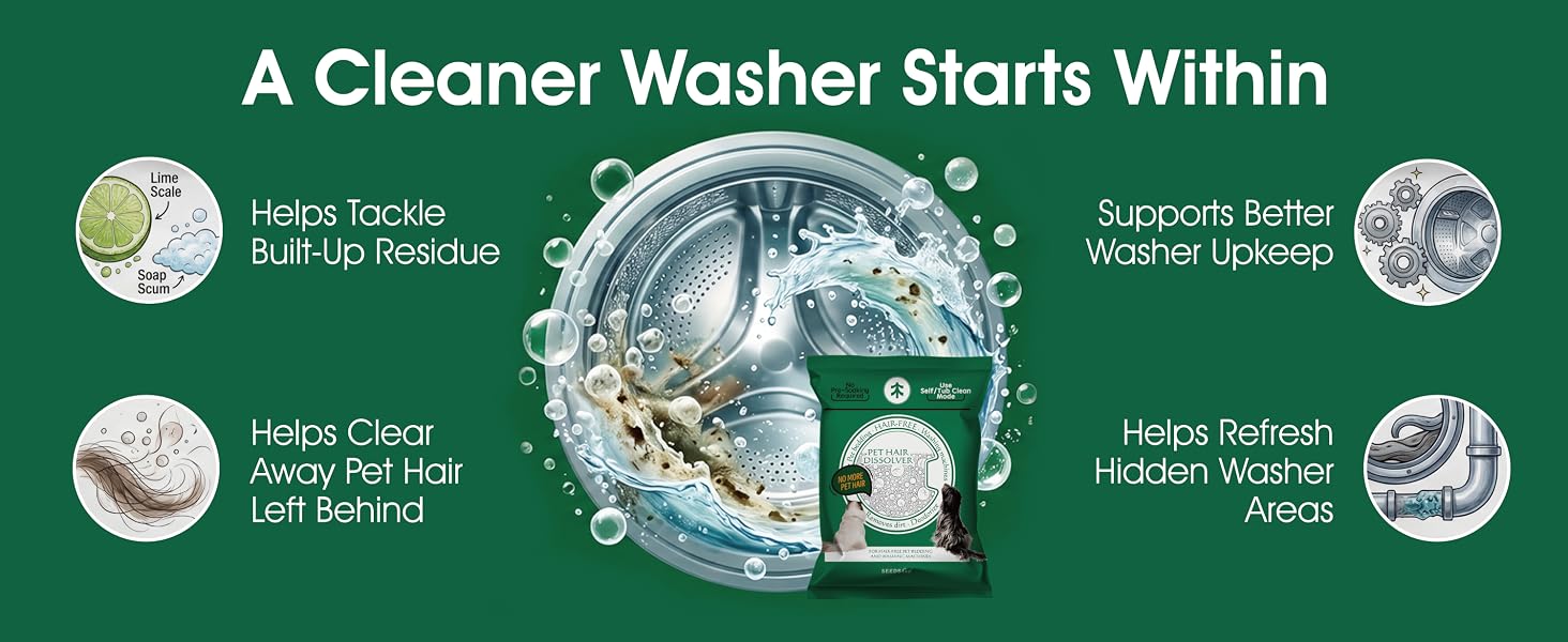 Washing Machine Deep Cleaning: Pet Hair, Grime, and Odors