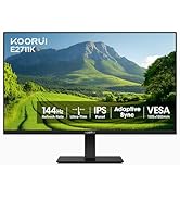KOORUI 27 Inch Gaming Office Monitor 144Hz IPS Display, FHD 1080P with FreeSync, Eye Care Technol...