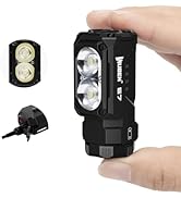 WUBEN E7 1800 Lumen Rechargeable Mini Flashlights with Magnet - Super Bright 6 Modes EDC Flashlig...