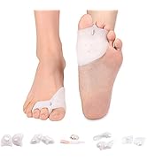 Toe Separator Gel Bunion Corrector Hammer Toe Straightener Professional Forefoot Cushions Toe Str...