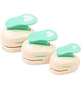 Craftelier - Pack of 3 Snap-On Lever Hearts Punch | Sizes 3/8 inch + 5/8 inch + 1 inch | Suitable...