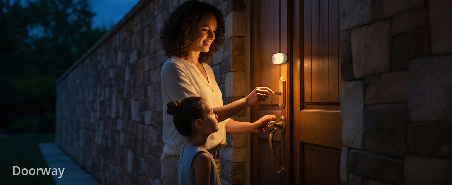 doorway night light for keyhole
