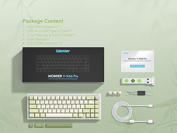 60% Gaming Keyboard Pink, QMK/VIA Creamy Mechanical Keyboard