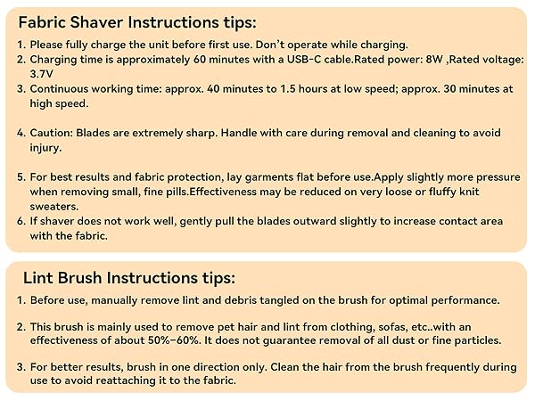 lint shaver tips