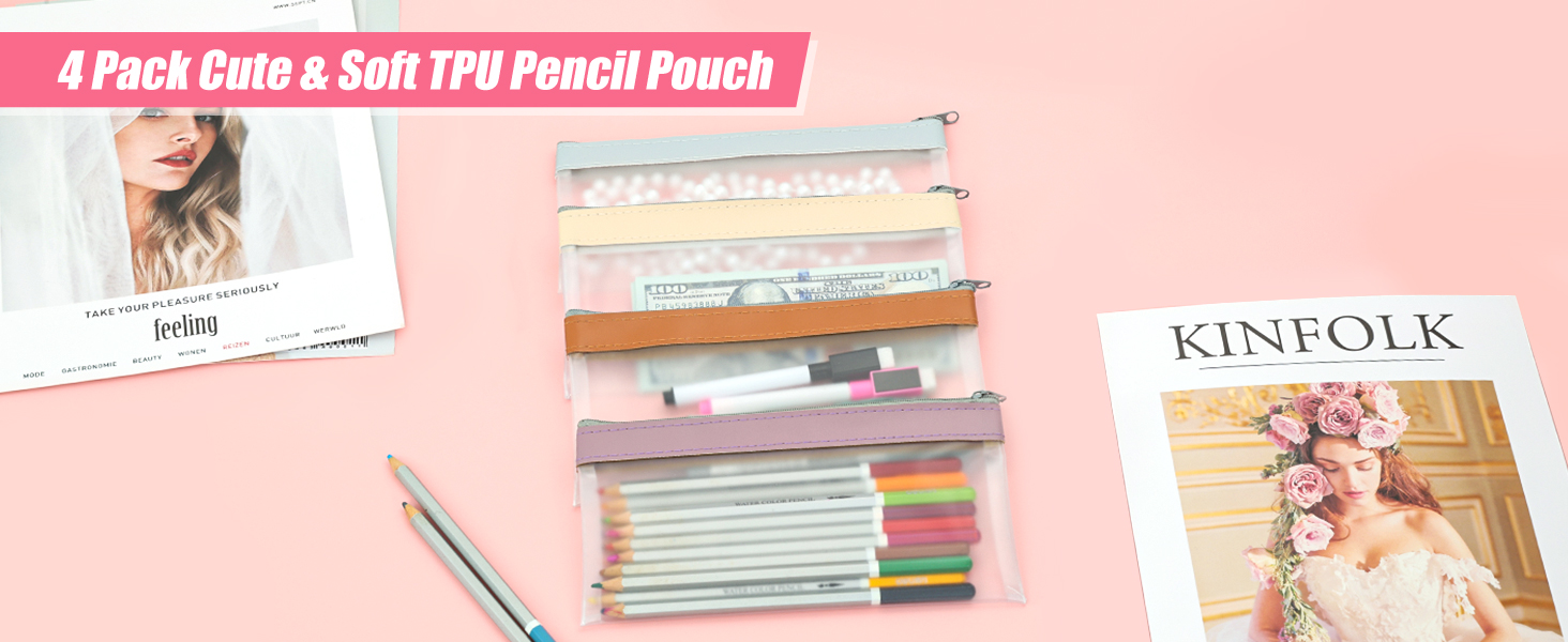 clear pencil pouch