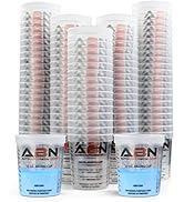 ABN 32oz Automotive Paint Mixing Cups 100pk - 1QT Plastic Measuring Mixing Cups for Epoxy Resin, ...