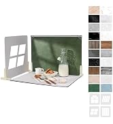 Photo Backdrop Board with Shadow Boards, 10Pcs 20Patterns Food Photography Backdrops, Table Top S...