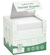 MATERN'ELLA Disposable Face Towels XL Ultra Soft Biodegradable Dry Wipes, Plant-Based Lint-Free F...