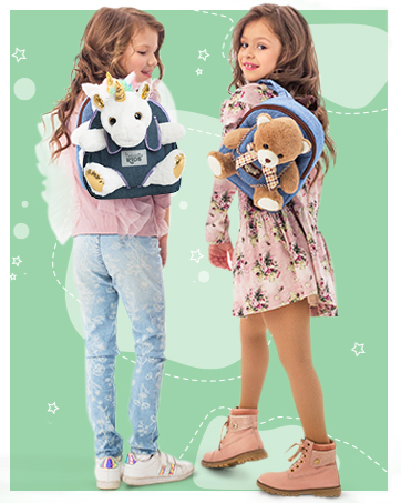 Perfect small kids backpack with stuffed animal - great gift idea