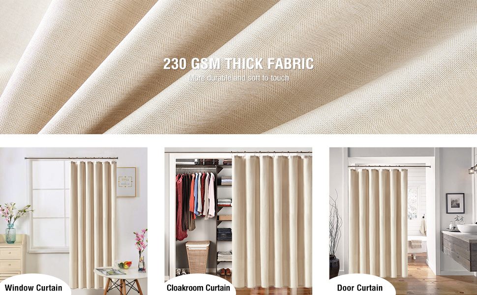 linen shower curtain