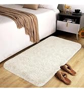 MOONLIGHT20015 White 3x5 Small Area Rugs for Living Room – Soft & Fluffy Shaggy Carpet, Non-Slip,...