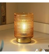 Battery Operated Decorative Lamp with Timer for Bedside/Bookshelf Decor,Cordless Small Accent Tab...