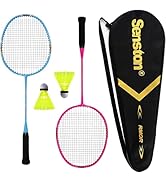 Senston Badminton Racket Set for Kids Children Badminton Racket Kit, Outdoor Racquet Sports Toys ...