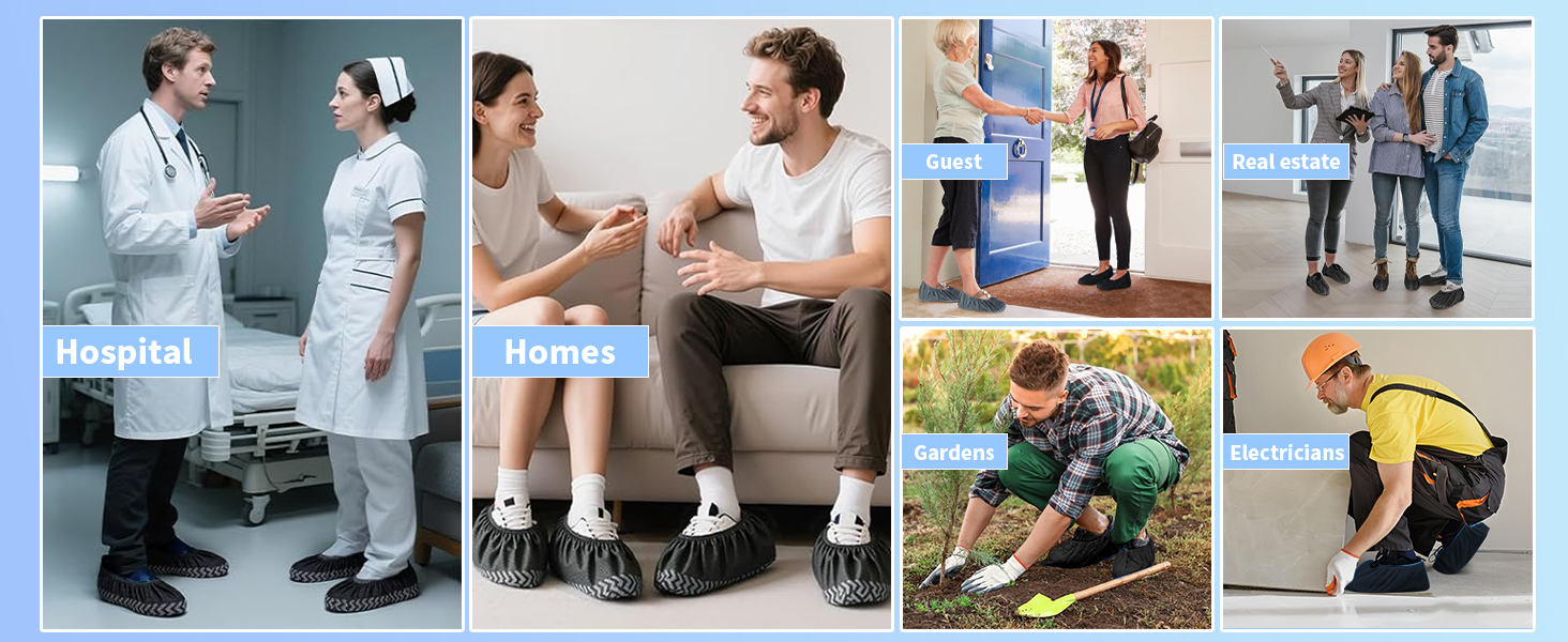 50 Pcs Disposable Shoe Covers