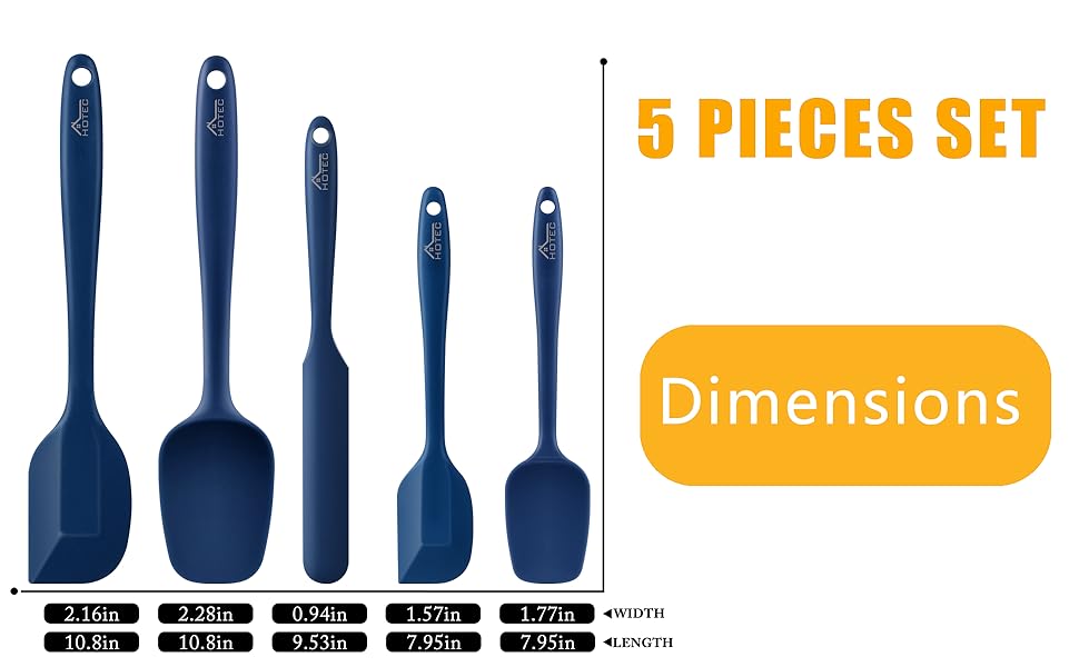 silicone spatulas set for nonstick cookware
