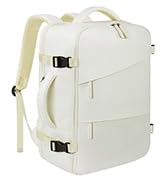MIAOJIE Travel Backpack for Women Men, Carry On Backpack Airlines Approved Personal Item Travel C...