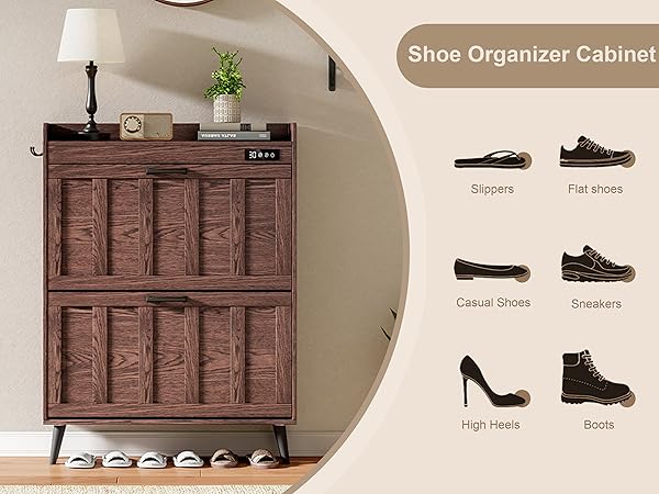 shoe cabinet storage for entryway