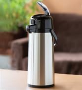 Service Ideas ECAL25S Eco-Air Airpot with Lever Lid, 2.5 L, Glass vacuum insulated