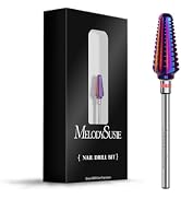 MelodySusie Professional Tornado Nail Drill Bits, 3/32'' Carbide Tungsten Multi-function Bits, Su...