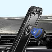 SUPCASE Cell Phone Ring Holder 360° Rotation Universal Phone Ring KickStand for Magnetic Car Mount